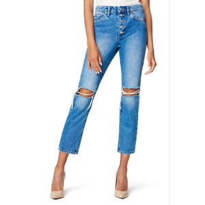 BLANKNYC Madison Ripped Crop Nonstretch Jeans Bigger & Better Sz 24 NWT